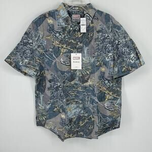 NWT Reyn Spooner Marvel Avengers Assemble Camp Button Up S/S Shirt Mens 2XL Dad